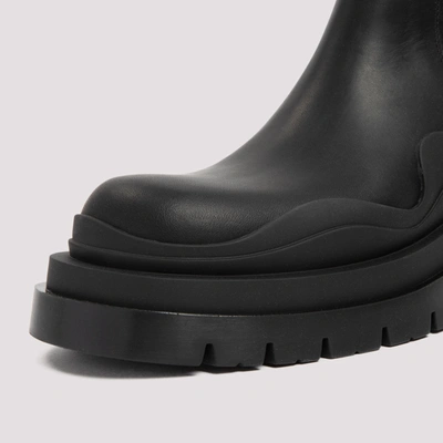 Bottega Veneta The Tire Ankle Boots In Black