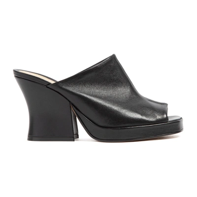 Shop Bottega Veneta Wedge Sandals Shoes In Black