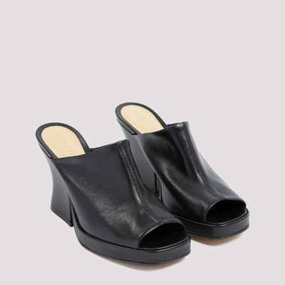 Shop Bottega Veneta Wedge Sandals Shoes In Black