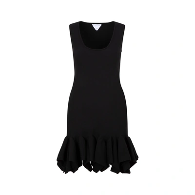 Shop Bottega Veneta Wool Dress In Black
