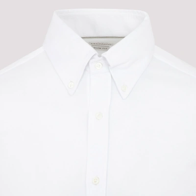 Shop Brunello Cucinelli Cotton Classic Shirt In White