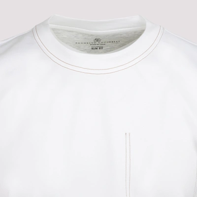 Shop Brunello Cucinelli T-shirt Tshirt In White