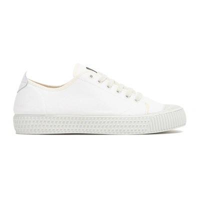 Shop Car Shoe Canvas Sneakers Shoes In White