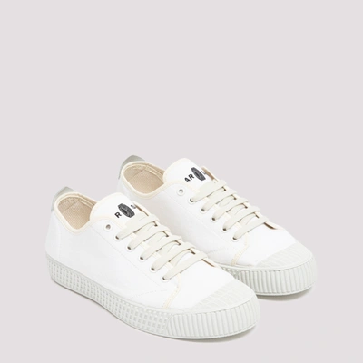 Shop Car Shoe Canvas Sneakers Shoes In White