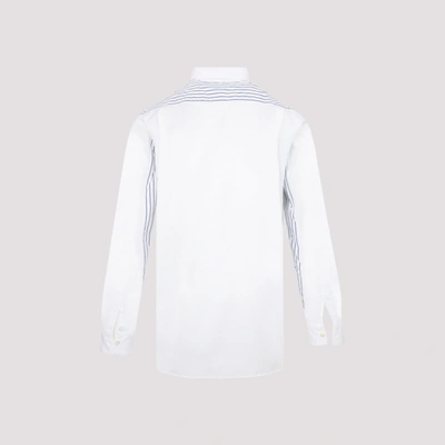 Shop Comme Des Garçons Shirt Comme Des Garçons Striped Shirt In White