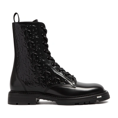 Shop Dior Homme  Explorer Boots Shoes In Black