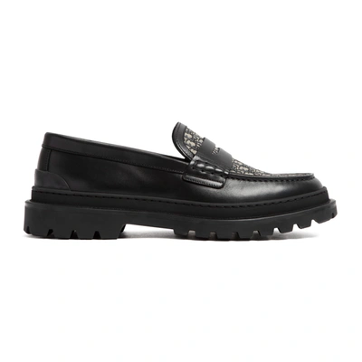 Shop Dior Homme  Explorer Loafers Shoes In Black