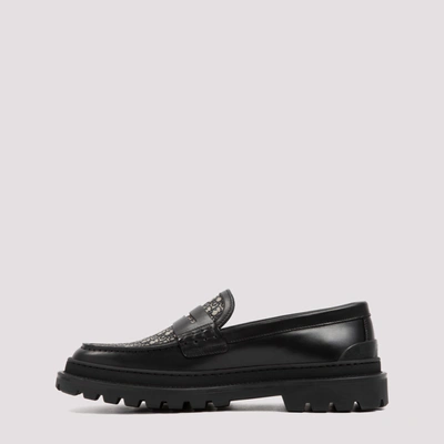 Shop Dior Homme  Explorer Loafers Shoes In Black