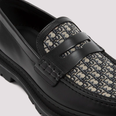 Shop Dior Homme  Explorer Loafers Shoes In Black