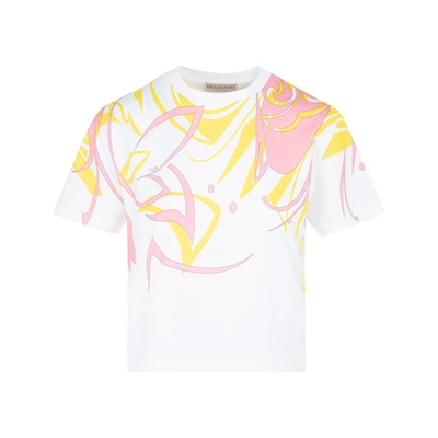 Shop Emilio Pucci T-shirt Tshirt In Pink &amp; Purple