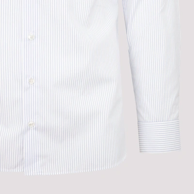 Shop Giorgio Armani Cotton Shirt In Blue