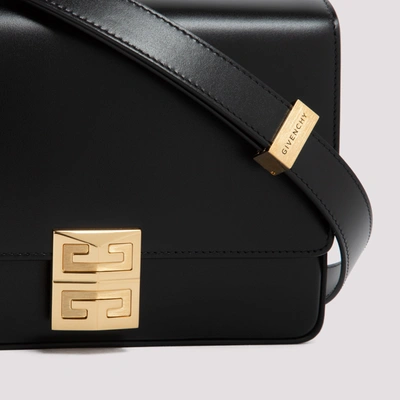 Shop Givenchy 4g Box Leather Shoulder Bag In Black
