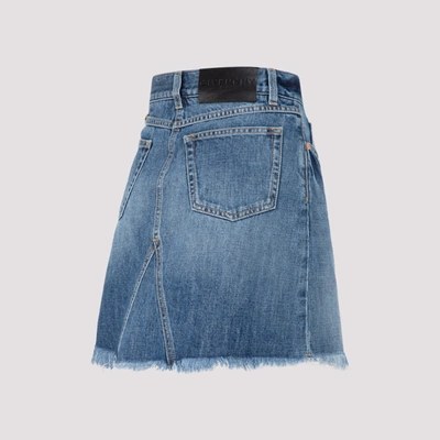 Shop Givenchy Denim Skirt In Blue