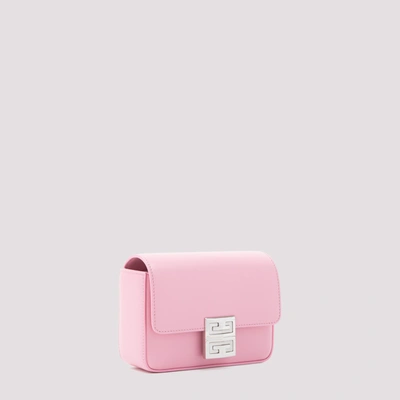 Shop Givenchy Small 4g Bag In Box Leather In Pink &amp; Purple