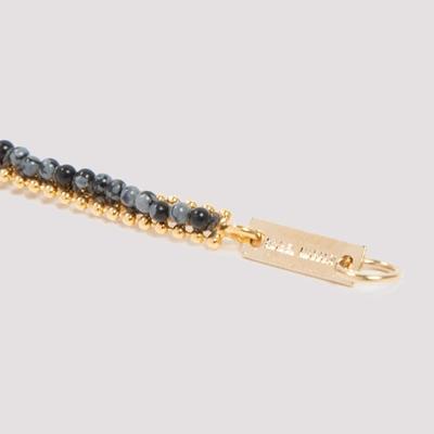 Shop Isabel Marant Brass And Stone Bracelet Jewellery In Black
