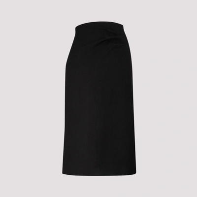 Shop Jacquemus La Jupe Drap Skirt In Black