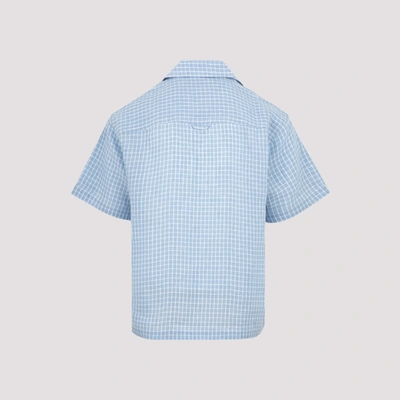 Shop Jacquemus Le Chemise Jean Shirt In Blue