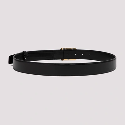 Shop Lanvin Leather Belt In Black