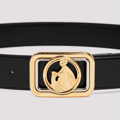 Shop Lanvin Leather Belt In Black