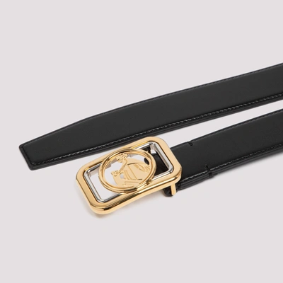 Shop Lanvin Leather Belt In Black