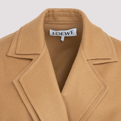 Shop Loewe Coat In Nude &amp; Neutrals