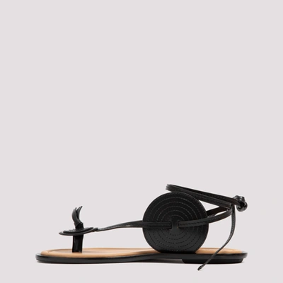 Shop Loewe Disc Sandals Shoes In Black