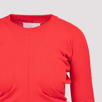Shop Maison Margiela Jersey Pullover Sweater In Red