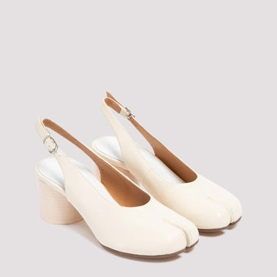 Shop Maison Margiela Pump Tabi Slingback Pumps Shoes In White