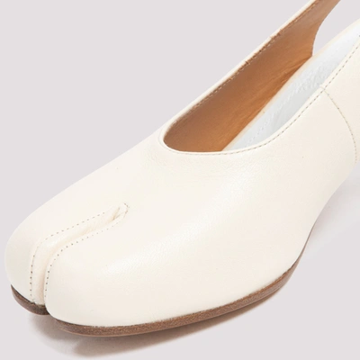 Shop Maison Margiela Pump Tabi Slingback Pumps Shoes In White