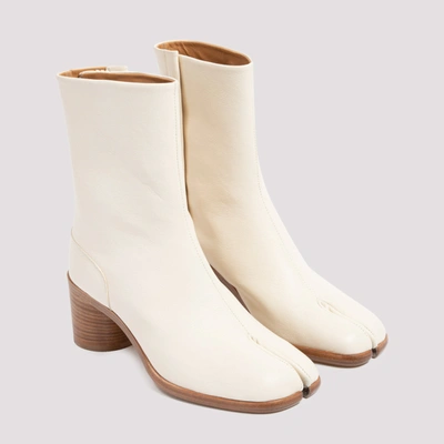 Shop Maison Margiela Tabi Booties Shoes In White