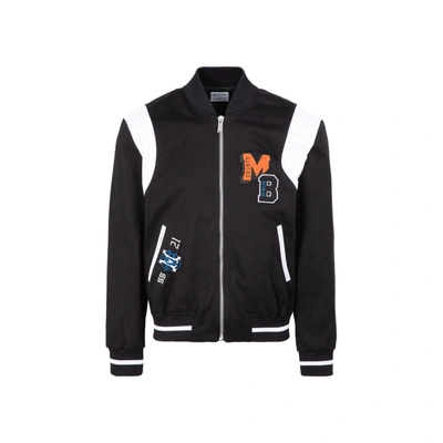 Shop Marcelo Burlon County Of Milan Marcelo Burlon  Mb College Jacket In Black