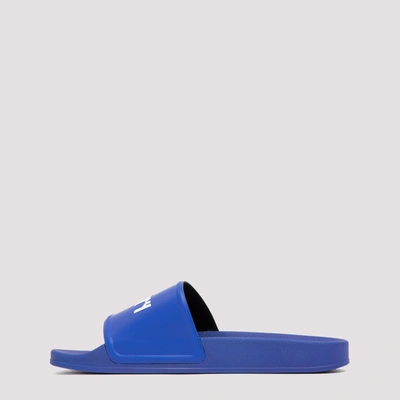 Shop Marcelo Burlon County Of Milan Marcelo Burlon  Navaho Sliders Shoes In Blue