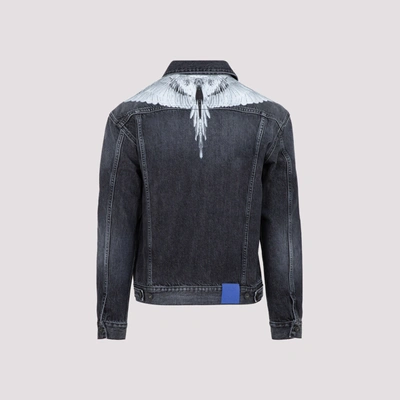 Shop Marcelo Burlon County Of Milan Denim Jacket In Black