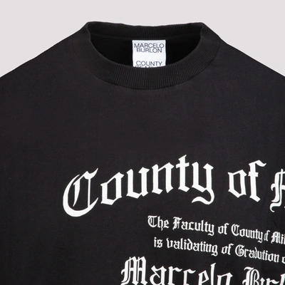 Shop Marcelo Burlon County Of Milan Degree Over T-shirt Tshirt In Black