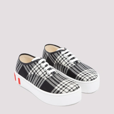 Shop Marni Lace-up Paw Sneakers Shoes In Black