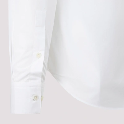 Shop Marni Long Sleeved Logo Shirt In White