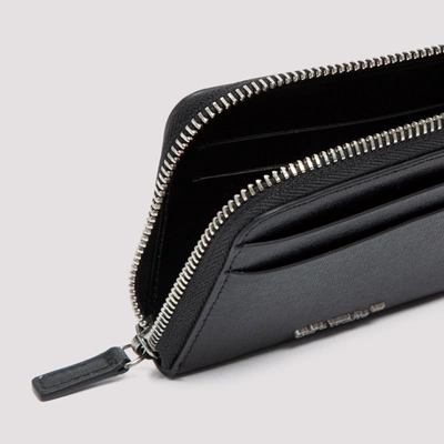 Shop Off-white Diag Leather Wallet In Black