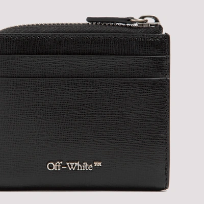 Shop Off-white Diag Leather Wallet In Black