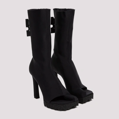 Shop Off-white Sponge Boots Shoes In Black