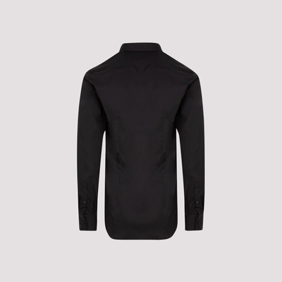 Shop Prada Cotton Shirt In Black