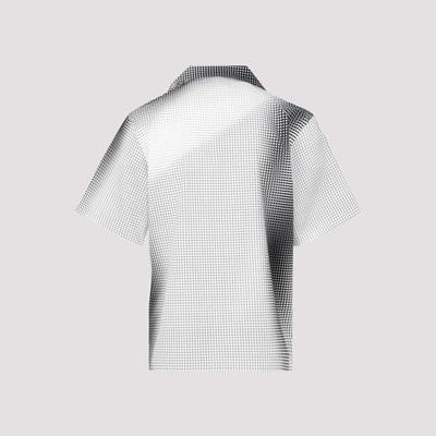 Shop Prada Digital Square Shirt In White