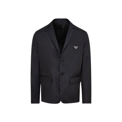 Shop Prada Re-nylon Jacket In Black