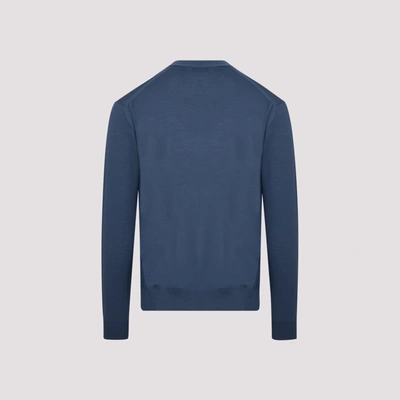 Shop Prada Wool Sweater In Blue
