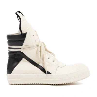 Shop Rick Owens Geobasket Sneakers Shoes In White