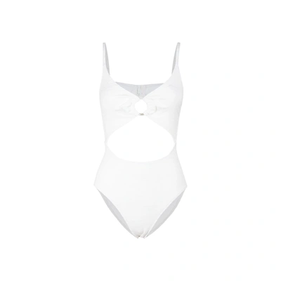 Shop Solid & Striped The Esme One Piece Swimsuit Swimwear In White