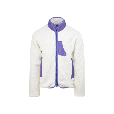 Shop Dior Homme  Fleece Jacket In White