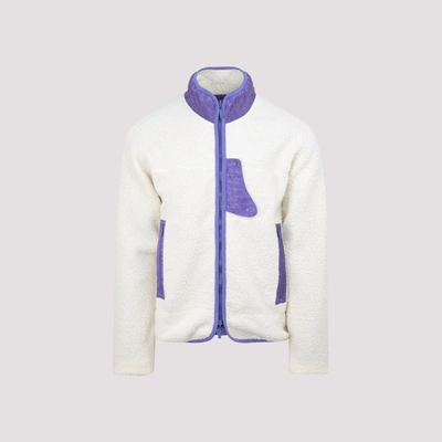Shop Dior Homme  Fleece Jacket In White