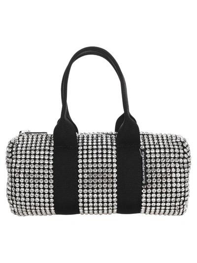 Shop Alexander Wang Cruiser Crystal Embellished Duffle Bag In Multi