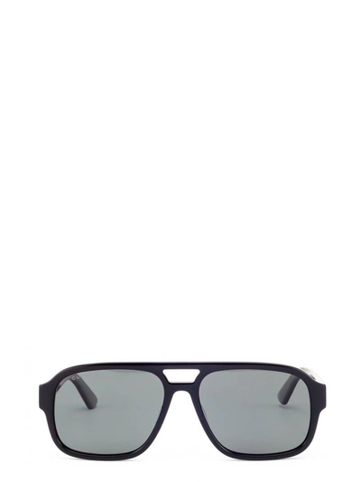 Shop Gucci Eyewear Aviator Sunglasses In Black