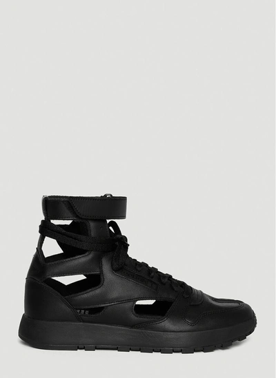 Shop Maison Margiela X Reebok Gladiator Sneakers In Black